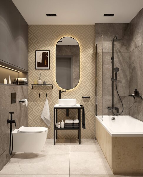 Deante Slim buton de spălare pentru WC negru CST_N51P