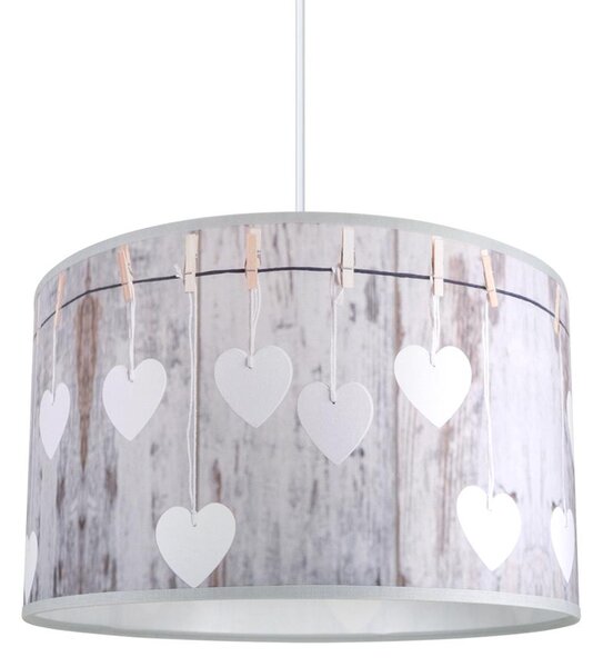 Lustră pe cablu HEART 1xE27/60W/230V