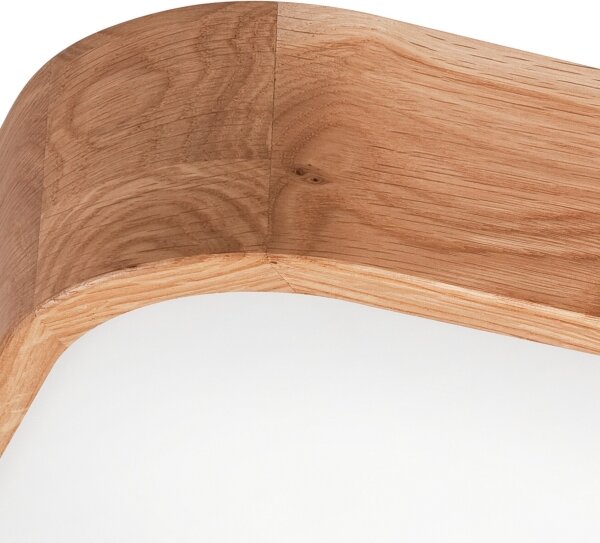 Plafonieră OAK SQUARE 4xE27/15W/230V 45x45 cm stejar