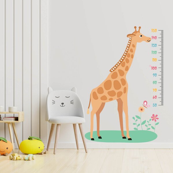 Sticker pentru perete - Metru cu girafa
