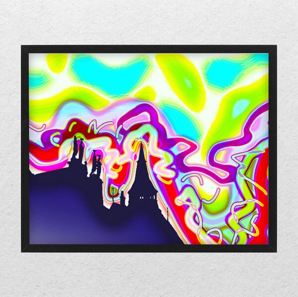Poster decorativ - Curcubeu abstract