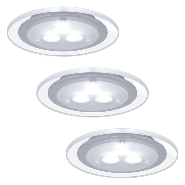 Paulmann 98352 - SET 3x Corp de iluminat LED tavan fals MICRO LINE 3xLED/3W/230V/12V