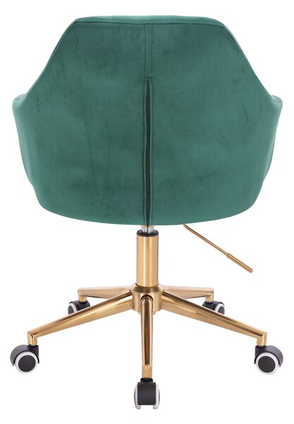 HR830CK Scaun Verde Catifea cu Bază Aurie