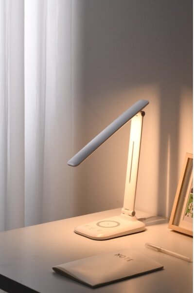 Immax 09107L - Lampă de birou LED dimabilă cu încărcare wireless QI LUMI LED/7W/230V albă