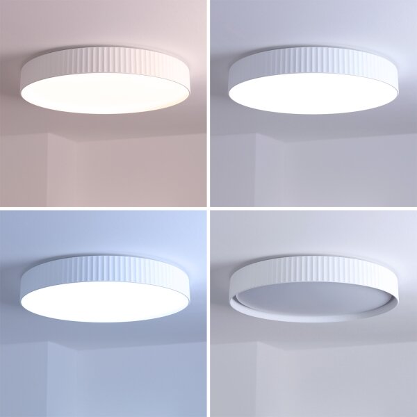 Brilagi - Plafonieră LED dimabilă LUCIA LED/60W/230V, diametru 59 cm, albă + telecomandă