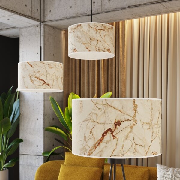 Lampă de podea NEVIA Sollux SL.1854 1xE27/15W/230V marmură/bej
