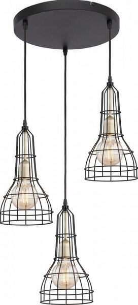 Lustră pe cablu LONG 3xE27/60W/230V