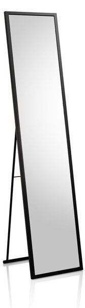 Oglinda de podea MIRA, Metal Sticla, Negru, 34x38.3x150.2 cm