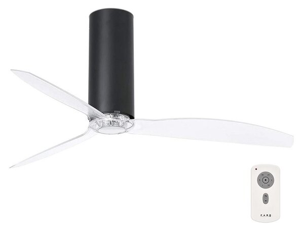 FARO 32036 - Ventilator de tavan TUBE FAN negru/transparent