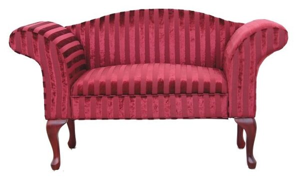 Fotoliu canapea de lux, clasic, rosu lemn mahon,122x71.5x51 cm,Bortis Impex