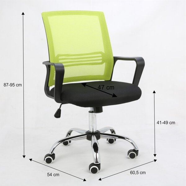 Scaun de birou Aphin (verde + negru). 809593