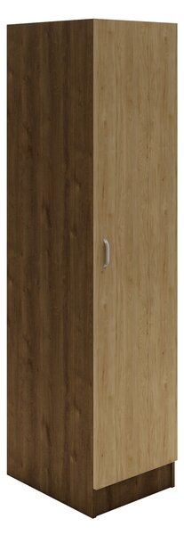 Dulap haaus Pedro, O Usa, Stejar Bronz/Lemn Natural, 40 x 51 x 170 cm