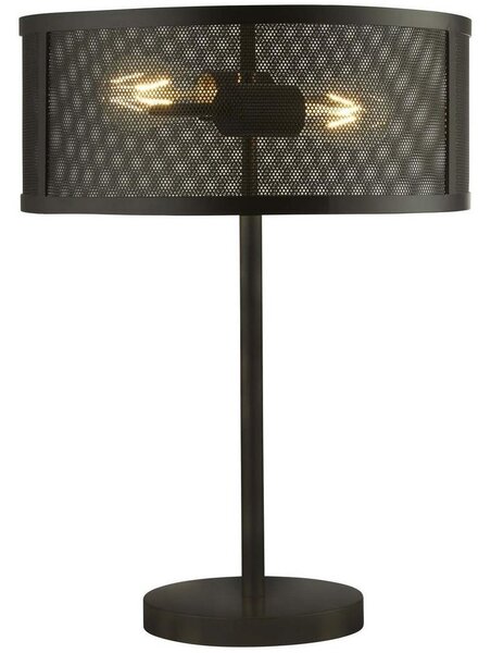 Searchlight EU2822-2BK - Lampă de masă FISHNET 2xE27/60W/230V negru