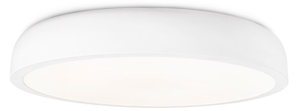 COCOTTE LED 30W - Plafonieră albă rotundă din metal
