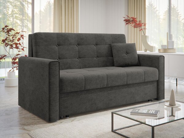 Canapea extensibilă Seruna III, Numărul de locuri: 2, Spațiu de depozitare, 85x153x98cm, 63.5 kg, Picioare: Metal, Plastic, Mobilier deja asamblat