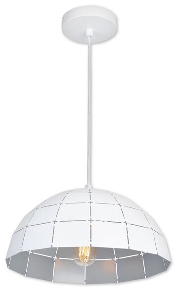 Top Light Apolo 40B - Lustră pe cablu 1xE27/40W/230V alb/argintiu