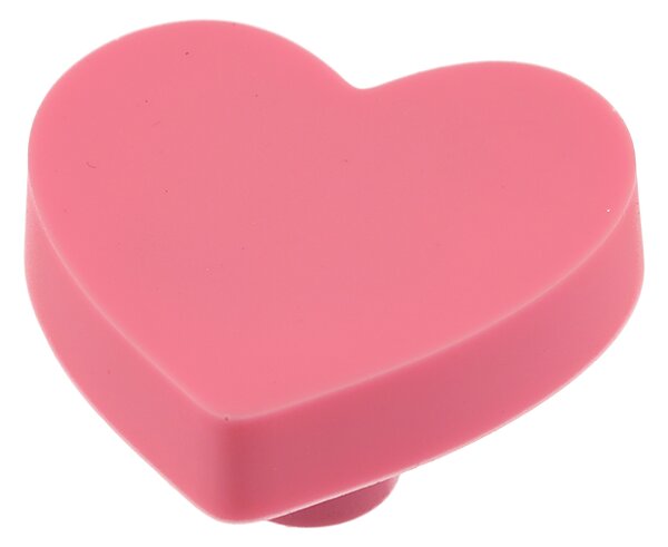 Buton mobila copii HEART 41x41 mm, roz