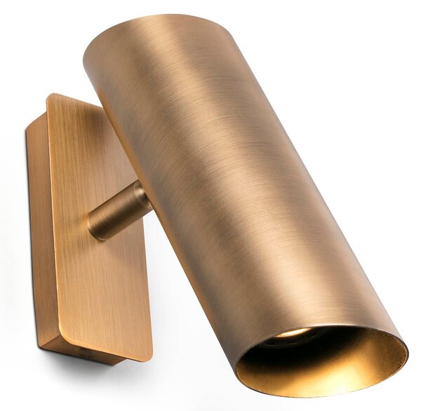 LINK 1xGU10 - Aplică cilindrică bronz ajustabilă din oțel