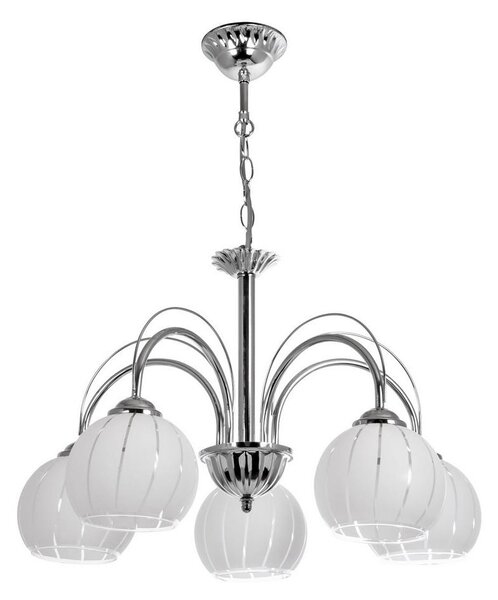 Lustră pe lanț 5xE27/60W/230V