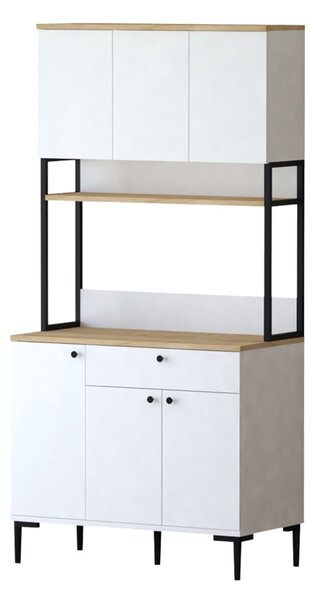Dulap de bucatarie Lenner, Alb, 40x90x184 cm