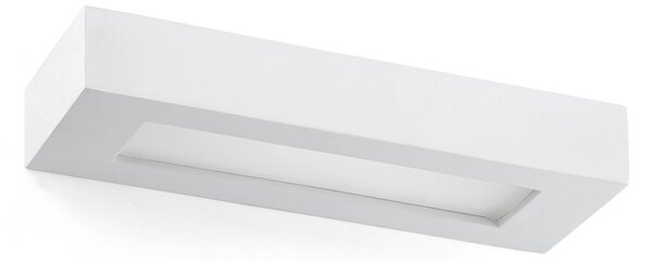 Olaf - Aplică albă rectangulară cu 2 surse de lumină