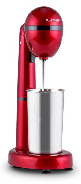 Klarstein van Damme Bea Mixer agitator 100W 450ml din oțel inoxidabil Cocktail Shaker roșu