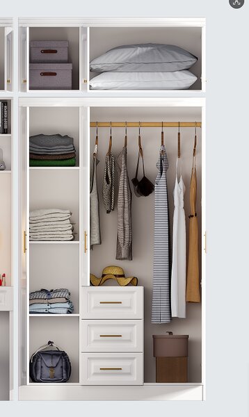 Dulap Bello 2 - MDF - 3 usi - Clasic, elegant, cu preț imbatabil