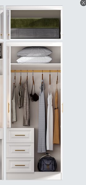 Dulap Bello 2 - MDF - 2 usi - Clasic, elegant, cu preț imbatabil