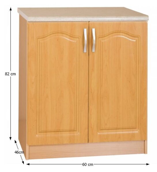 Dulap inferior de bucătărie Leite MDF klasik S60. 788700
