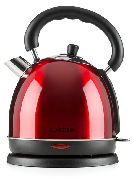 Klarstein Teatime ceainic 1850 - 2200W 1.8L rosu rubin, otel inoxidabil