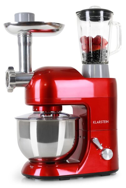 Klarstein Lucia, robot de bucătărie, 3 in 1, 1800 W / 2,7 PS, 5l, otel inoxidabil, fara BPA