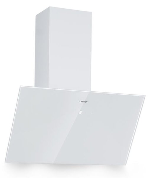 Klarstein Laurel 60, hotă, 60 cm, putere de extracție 350 m³ / h, LED, ecran tactil, alb