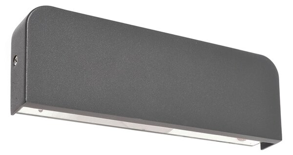 Tania - Aplică gri rectangulară din aluminiu
