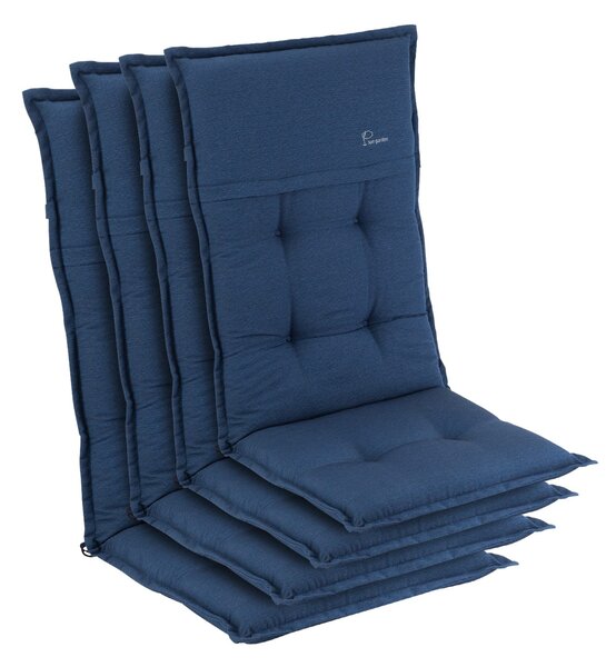 Blumfeldt Coburg, pernă, pernă pentru fotoliu, spătar înalt, pernă scaun de grădină, poliester, 53 × 117 × 9 cm, 4 × pernă