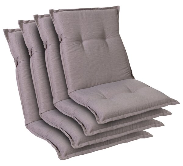 Blumfeldt Prato, pernă tapițată, pernă pentru scaun, spătar mic, scaun de gradină, poliester, 50x100x8cm, 4 x pernă
