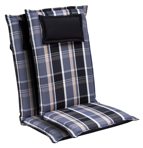 Blumfeldt Elbe, pernă, pernă pentru fotoliu, spătar înalt, pernă scaun de grădină, Dralon, 50 × 120 × 8 cm, 2 x pernă