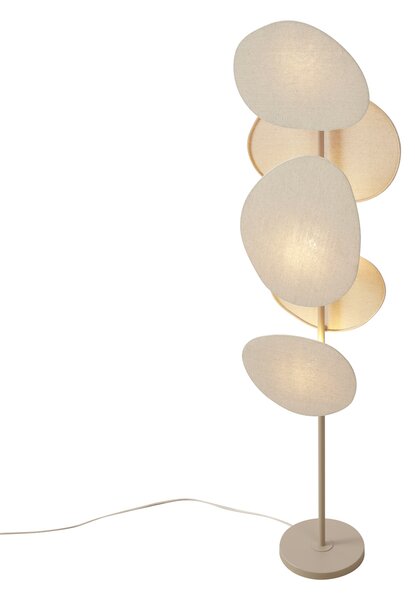 Lampă de podea Japandi bej cu 3 lumini - Organica