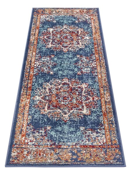 Covor albastru închis de tip traversă 80x240 cm Orient Maderno – Hanse Home