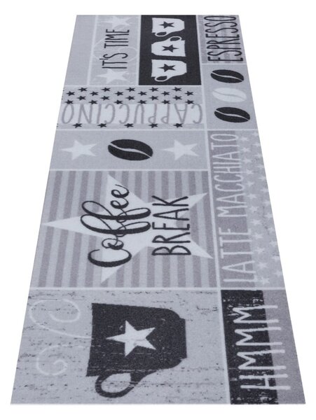 Covor gri de tip traversă 50x150 cm Its Time for Espresso – Hanse Home