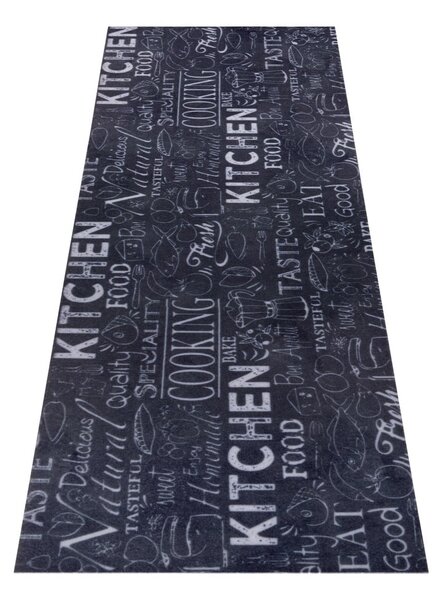 Covor negru de tip traversă 50x150 cm Wild Kitchen Board – Hanse Home