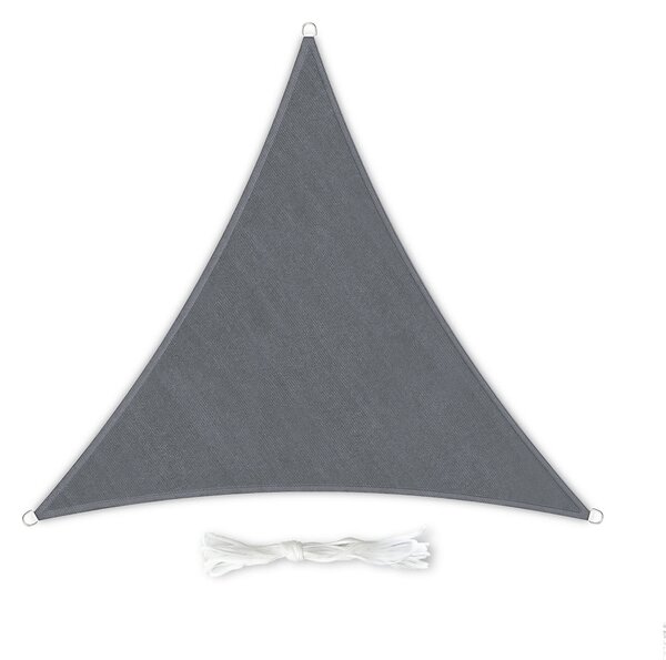 Blumfeldt Parasolar triunghiular, 4 × 4 × 4 m, cu inele de fixare, poliester