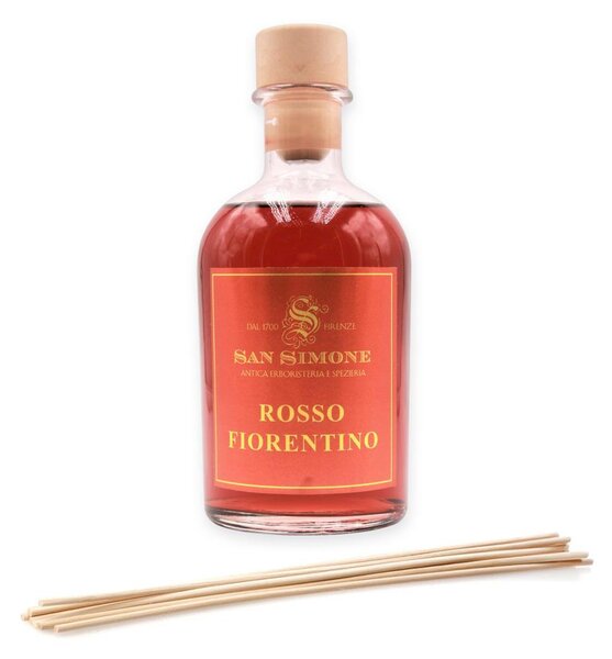Difuzor de parfum cu bețișoare San Simone ROSSO FIORENTINO 250 ml