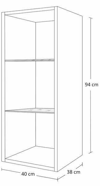 Mobilier living Benmore (alb + alb lucios). 1007681