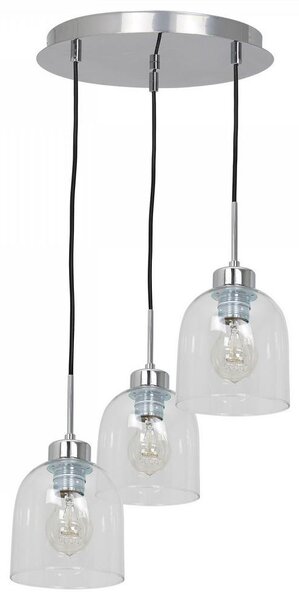 Lustră pe cablu FILL 3xE27/60W/230V rotundă