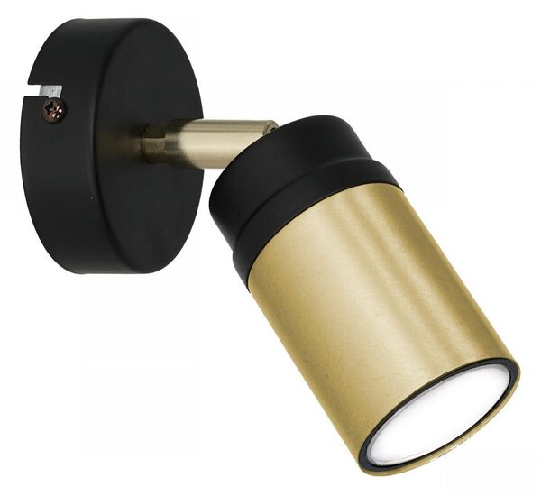 Spot de perete NEST 1xGU10/8W/230V negru/alamă