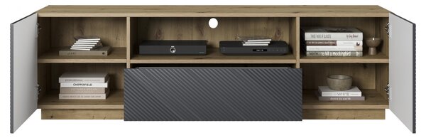 Comodă TV cu sertar Asha 167 cm - artisan / rivier stone mat