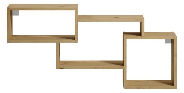 Polita de perete ALITTY 96x46 cm, stejar artisan