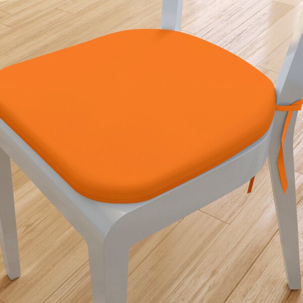 Goldea pernă pentru scaun rotundă din bumbac 39x37cm - portocaliu 39 x 37 cm