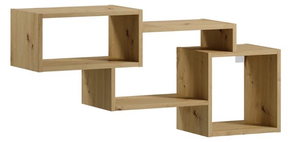 Polita de perete ALITTY 96x46 cm, stejar artisan