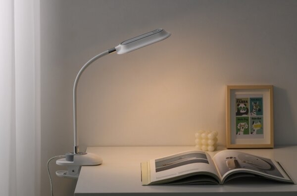 Immax 08997L - Lampă de birou LED+CCT reglabilă cu clemă CLIP 7,5W/230V albă